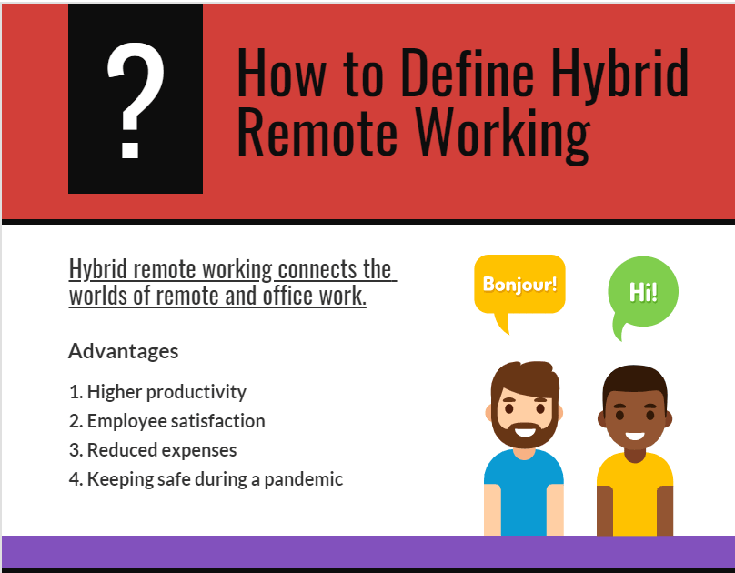 How to define hybrid remote working