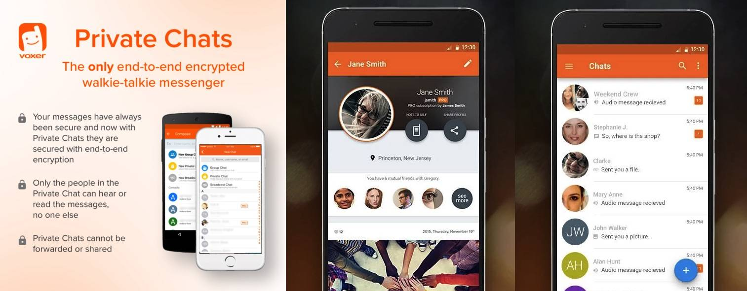 voxer private chat