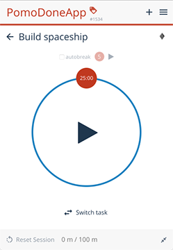 Start tracking time using Pomodoro Technique